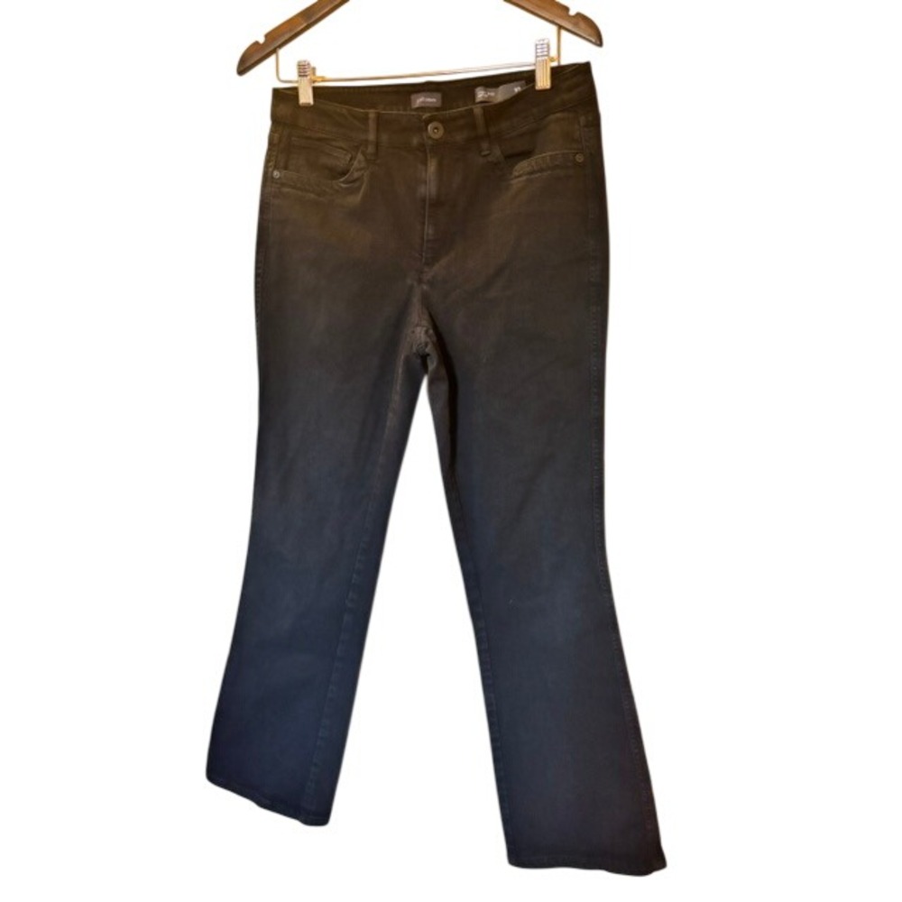 J. Jill Denim Women's Black High Rise Bootcut Jeans Size 10 Stretch Cotton Blend